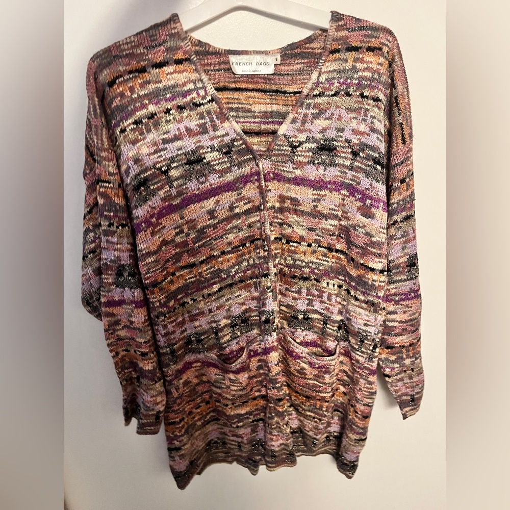 French Kyss Women's Multicolor Knit Cardigan